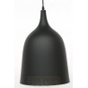 Lámpara Colgante Chapa color Negro Interior Oro 25cm