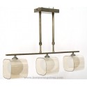 LAMPARA BRONCE VIEJO 3 LUCES