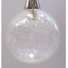 Lámpara Colgante Semiplafón Cromo con Tulipas de Cristal 6 Luces