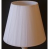Lámpara de Sobremesa de Forja Espiral Crema con Pantalla