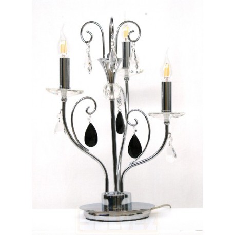 Lampara sobremesa candelabro 3 luces