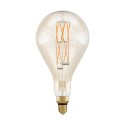 Bombilla Vintage LED Gigante Eglo Alargada Regulable 8W