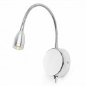 Aplique de Pared Led Faro Loke Cromo 3W Luz Cálida