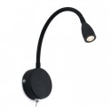 Aplique de Pared Led Faro Loke Negro 3W Luz Cálida