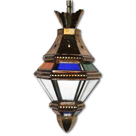 Farol Granadino Cristal Opal Multicolor 46cm