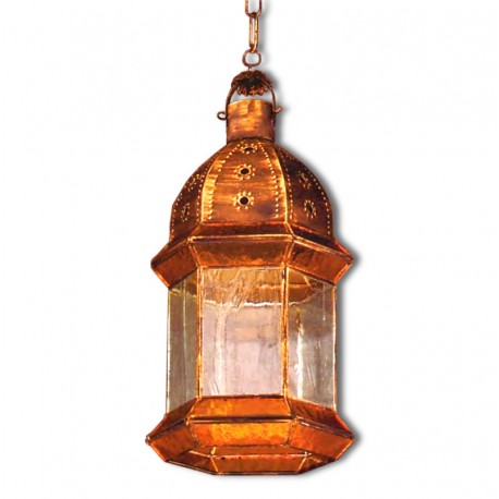 Farol Granadino Estilo Gótico Cristal 6 Caras 60cm