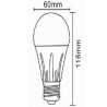 Bombilla Estándar LED 12W Luz Blanca 6000k