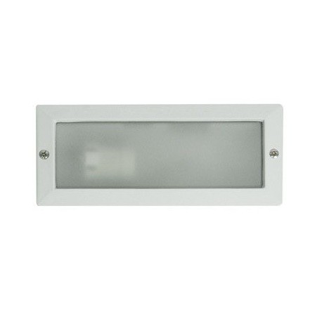 Empotrable para Pared Exterior Faro Liso Blanco