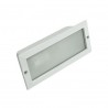 Empotrable para Pared Exterior Faro Liso Blanco