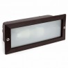 Empotrable para Pared Exterior Faro Liso Negro