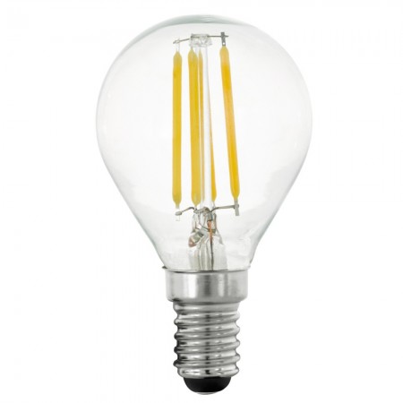 Bombilla led E14 vela efecto llama 4W tapa blanca 220° Temperatura de color  4500 K Blanco natural