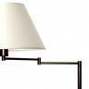Pied de salon articulé marron avec écran
